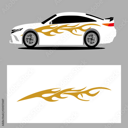 car stripes vector art decal. stripes car decal. sticker car decal