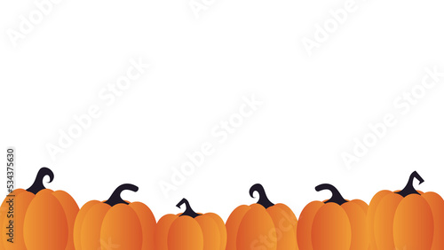 Spooky Halloween Pumpkin Patch vector background illustration