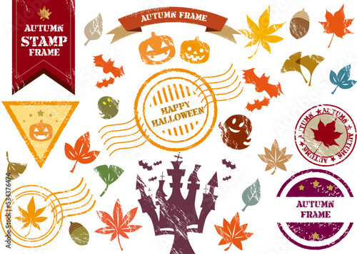 秋ハロウィンの色々STAMPセット