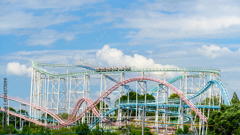 遊園地・行楽地風景「ジェットコースター」三井グリーンランド Amusement park / resort scenery