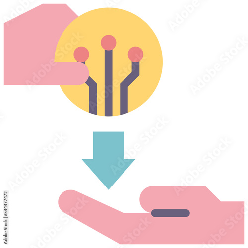 lending modern line style icon