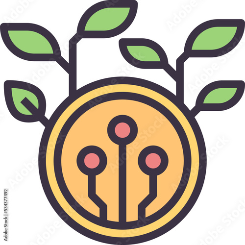 passive modern line style icon