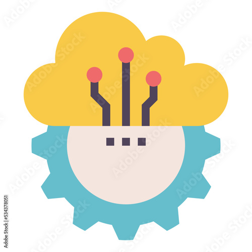 SaaS modern line style icon