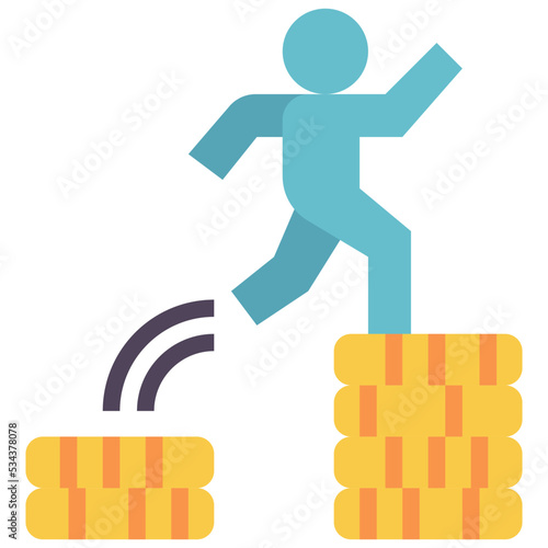 tier modern line style icon