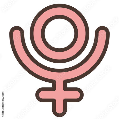 pluto modern line style icon