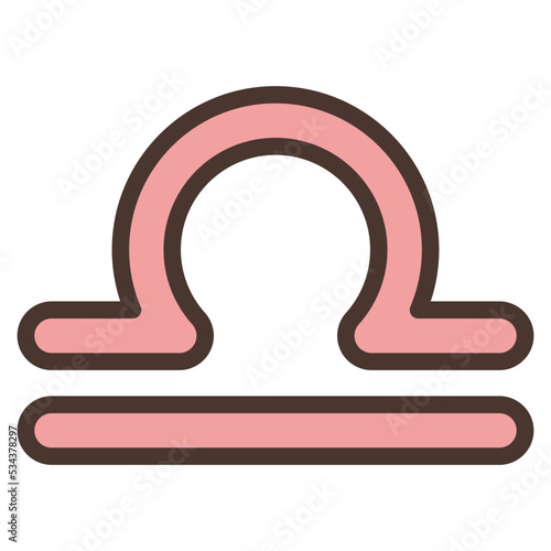libra modern line style icon