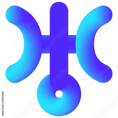 uranus modern line style icon
