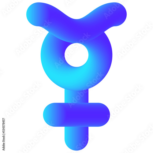 mercury modern line style icon