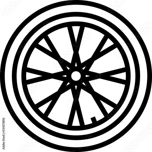 wheel modern line style icon photo