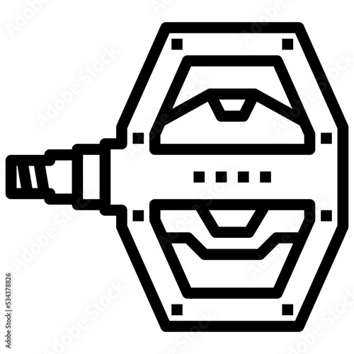 pedal modern line style icon