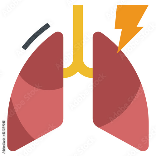 pneumonia modern line style icon