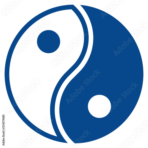 yin modern line style icon