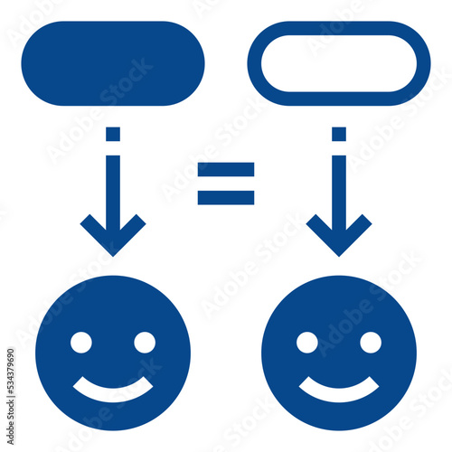 placebo modern line style icon