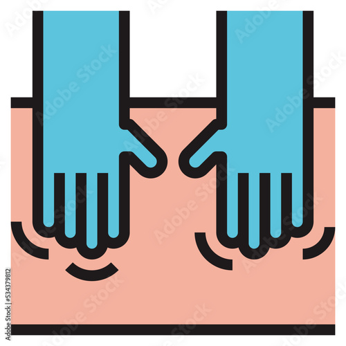massage modern line style icon