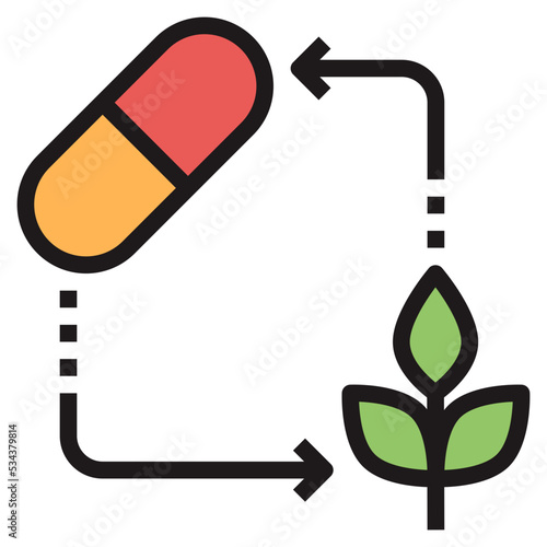 medicine modern line style icon