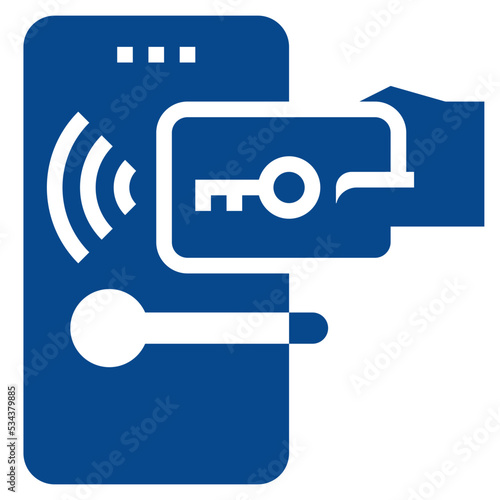 keycard modern line style icon
