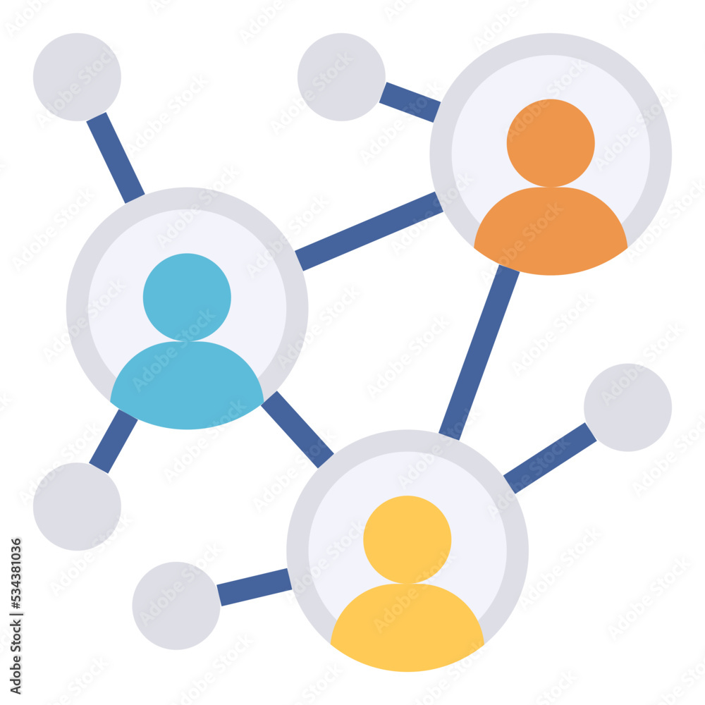 networking modern line style icon networking modern line style icon