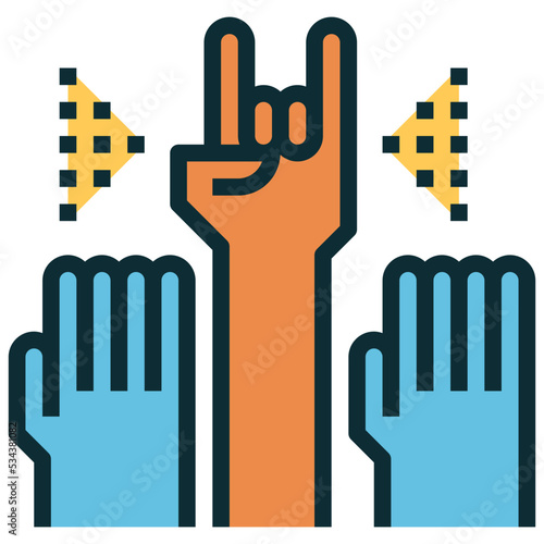 make modern line style icon