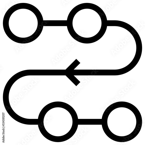 process modern line style icon