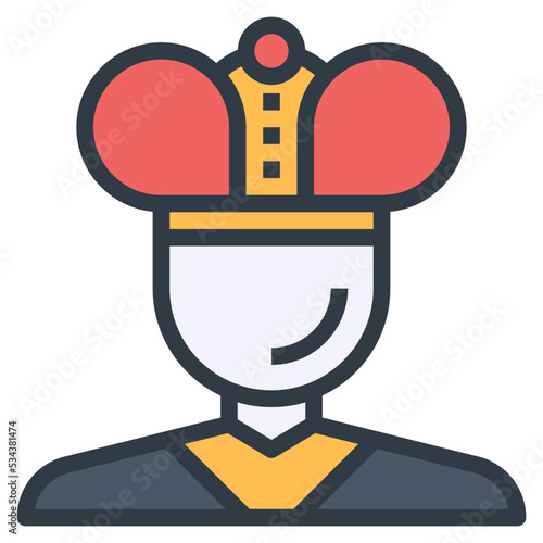 privilege modern line style icon