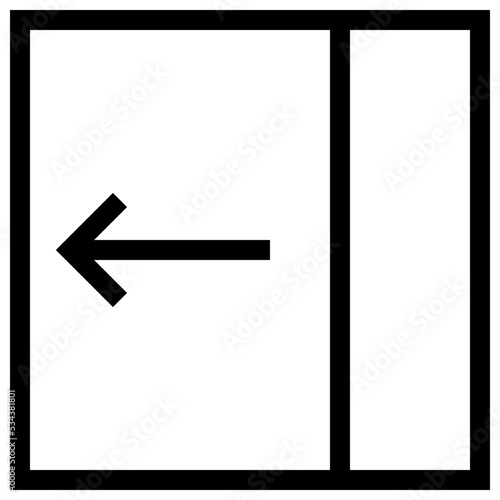 shift modern line style icon