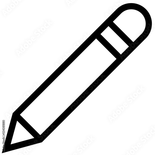 pencil modern line style icon