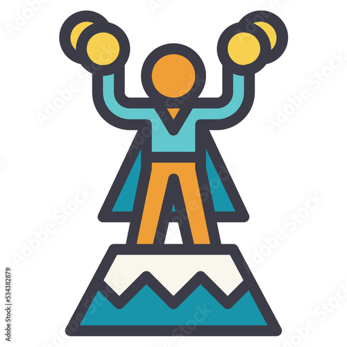 resilience modern line style icon