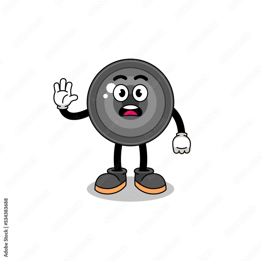 camera lens cartoon illustration doing stop hand camera lens cartoon illustration doing stop hand