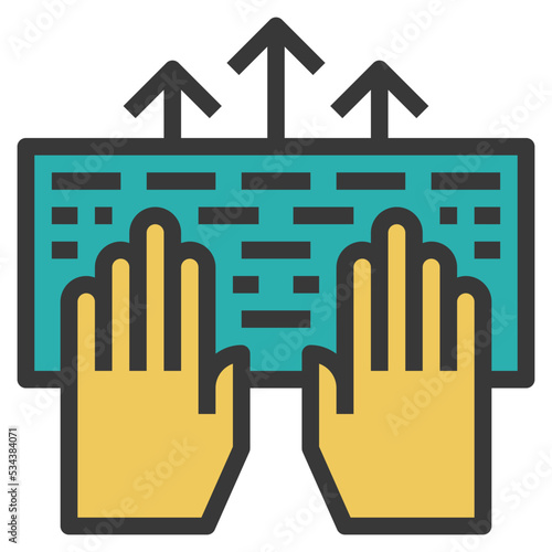 input modern line style icon