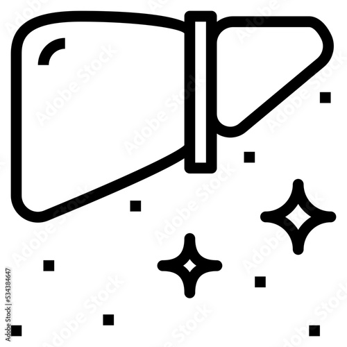liver modern line style icon