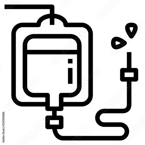 saline modern line style icon