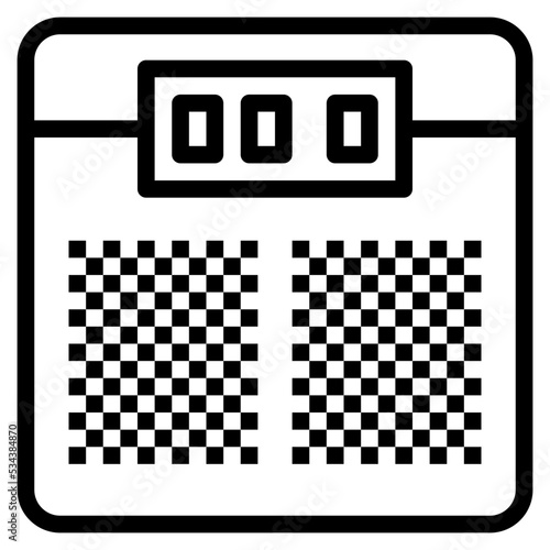 weight modern line style icon
