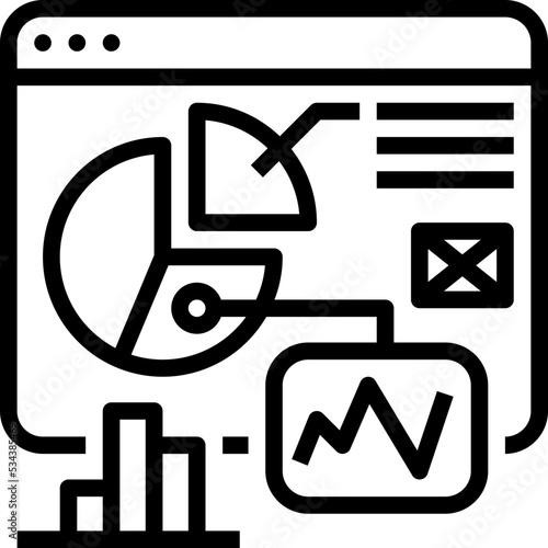 website modern line style icon