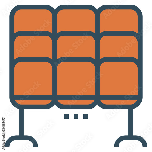 seat modern line style icon