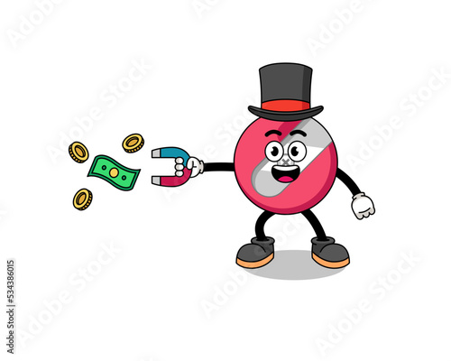 ration of pencil sharpener catching money with a magnet