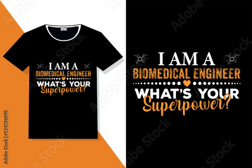  Engineer typography  t shirt 

