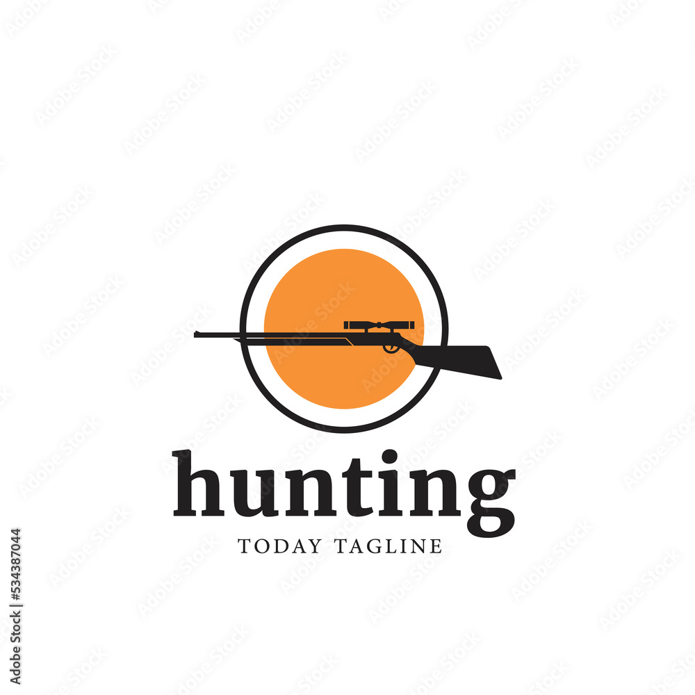 hunting logo design vector graphic illustration hunting logo design vector graphic illustration