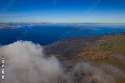 Aerial View of rugged Maui Coast