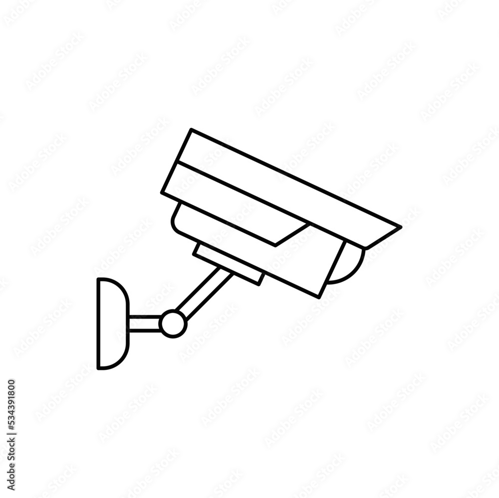 Cctv, surveillance icon in line style icon, isolated on white background Cctv, surveillance icon in line style icon, isolated on white background