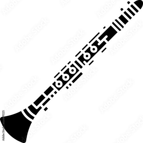 Fototapeta clarinet icon