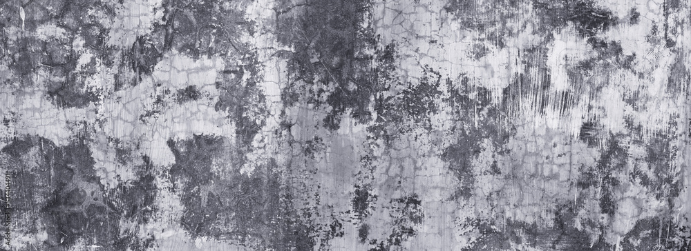 Concrete wall texture for background and wallpaper. Abstract rough wall pattern panoramic dimensions.