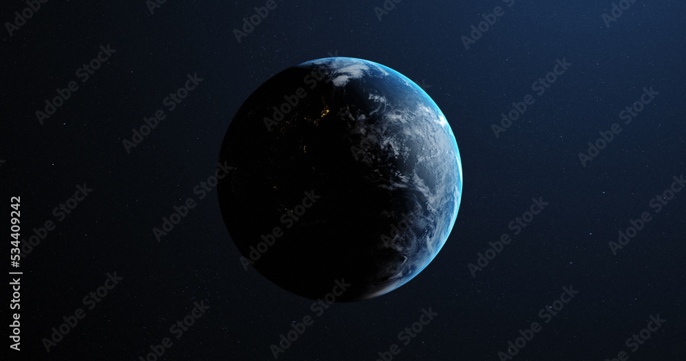 Fototapeta premium Image of Earth in space 4k