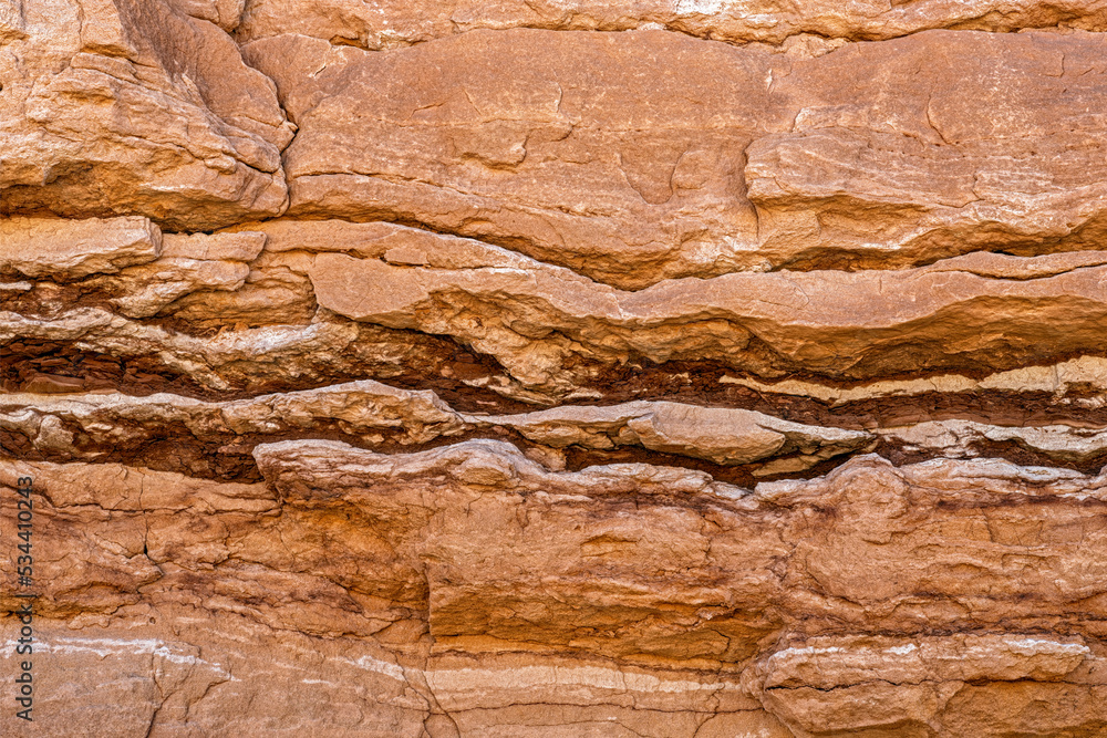 Detail of a rift that runs through a rock formation at the Grand Staircase-Escalante National Monument in Utah, USA Detail of a rift that runs through a rock formation at the Grand Staircase-Escalante National Monument in Utah, USA