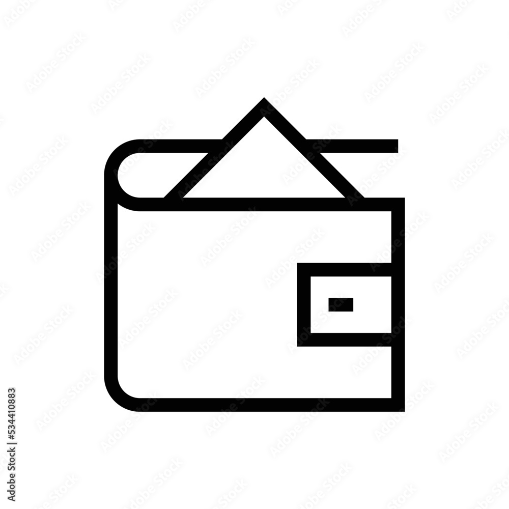Wallet vector icon symbol design Wallet vector icon symbol design