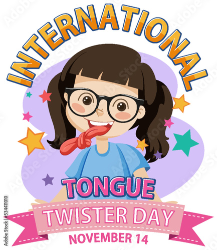 International Tongue Twister Day Banner Design
