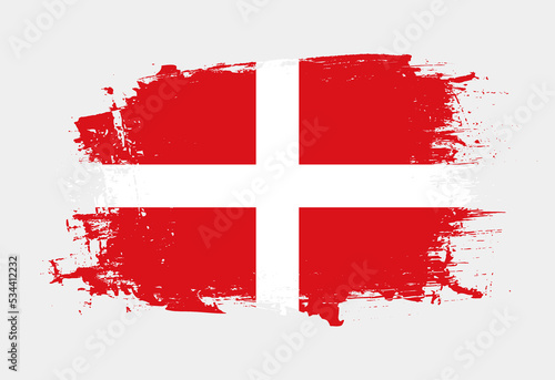 Brush painted national emblem of Sovereign Military Order of Malta country on white background