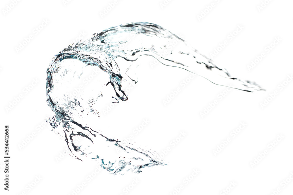 Obraz premium Water Splash Isolated on White Background
