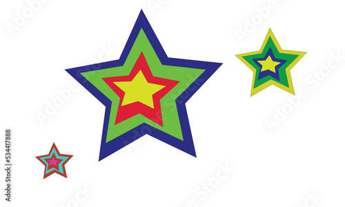 multi colourful stars design for kids
