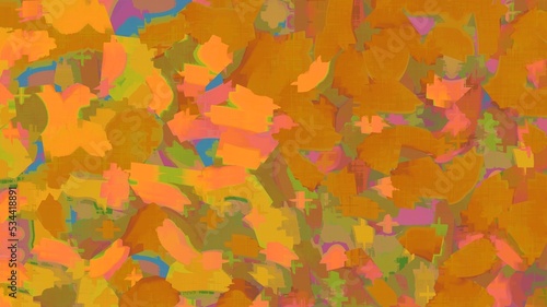 Orange abstract seamless grunge background pattern. Abstract color painted background. Painted abstract background. Colorful textured background.