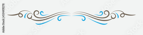 Vintage book vignette, divider and separator